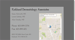 Desktop Screenshot of kirklanddermatology.com