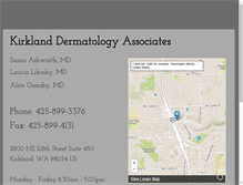 Tablet Screenshot of kirklanddermatology.com